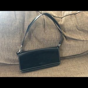 XOXO Black purse with silver chain link